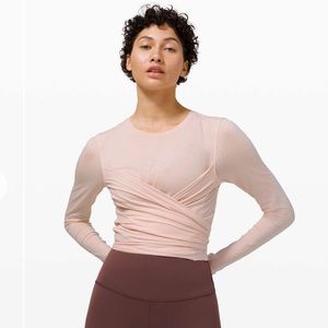 Lululemon Gather & Grow Long Sleeve Feather Pink